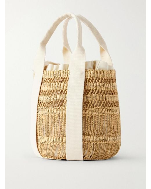 Muuñ Natural Mixy Raffia Bucket Bag