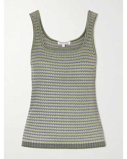 Veronica Beard Gray Sandra Knitted Tank