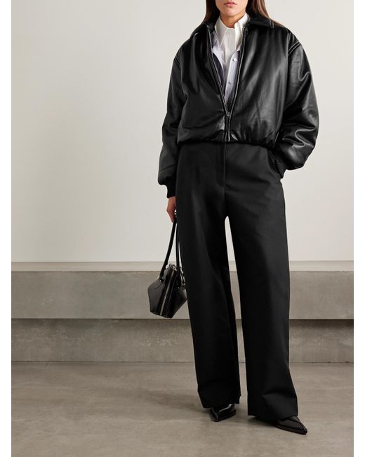 Acne Black Padded Bomber Jacket