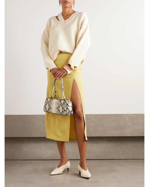 Rohe Natural Pullover Aus Einer Woll-Kaschmirmischung Mit Cut-Outs