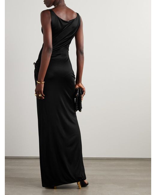 Versace Black Dress With Logo
