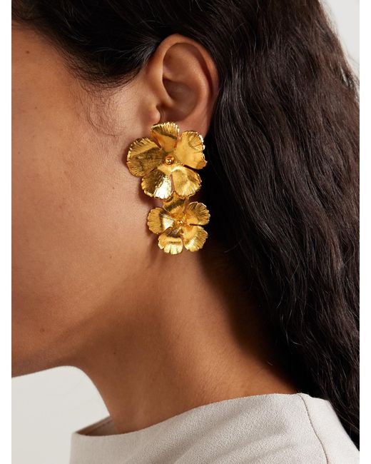 Jennifer Behr Metallic Collette Vergoldete Ohrringe
