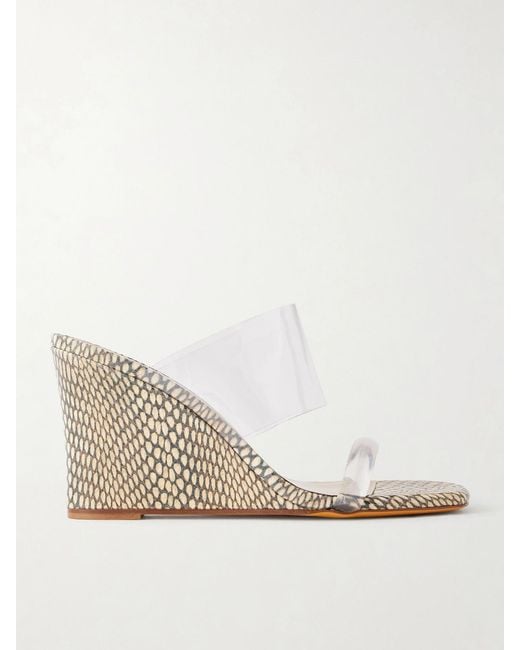 Maryam Nassir Zadeh Natural Olympia Pvc Wedge Sandals