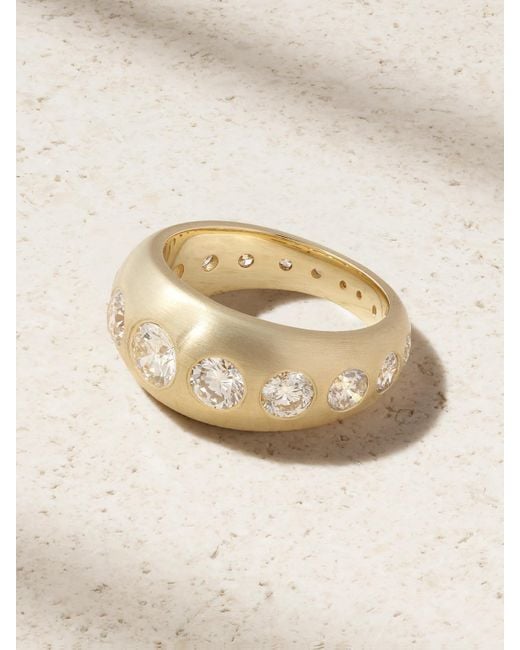 Jacquie Aiche Natural Dome 14-Karat Diamond Ring