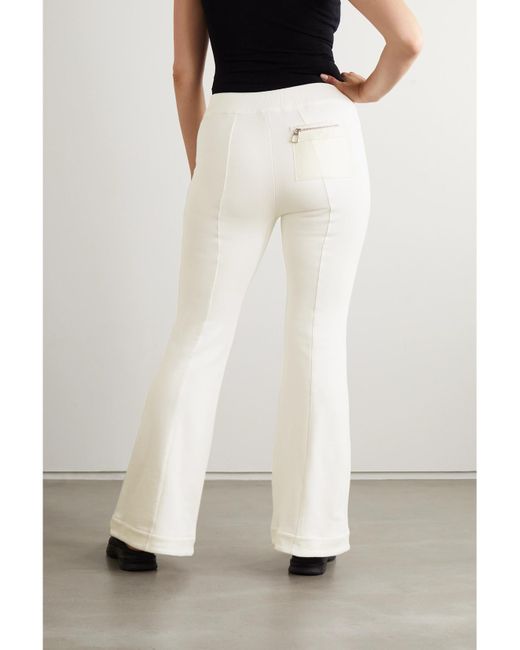 AZ FACTORY White Free To Organic Cotton And Seacell-Blend Flared Pants