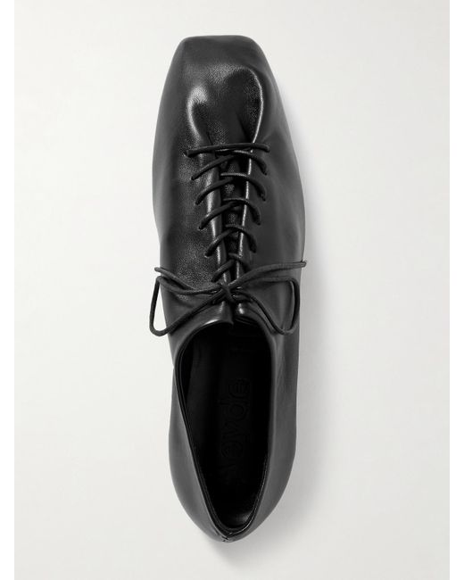 Aeyde Black Isla Leather Brogues