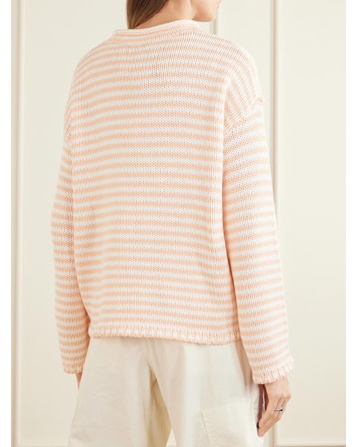 La Ligne Pink Striped Knitted Sweater