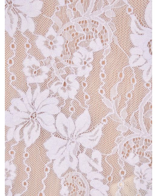 Zimmermann Pink Corded Lace Bodysuit