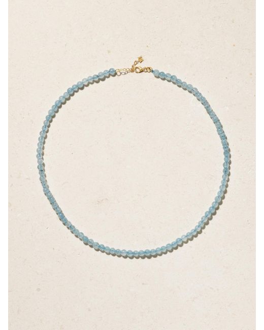 Mateo Natural 14-Karat Aquamarine Necklace