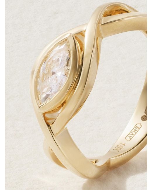 SHAY Natural Vine 18-Karat Diamond Ring