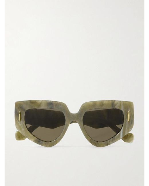 Loewe Green Cat-Eye Acetate Sunglasses