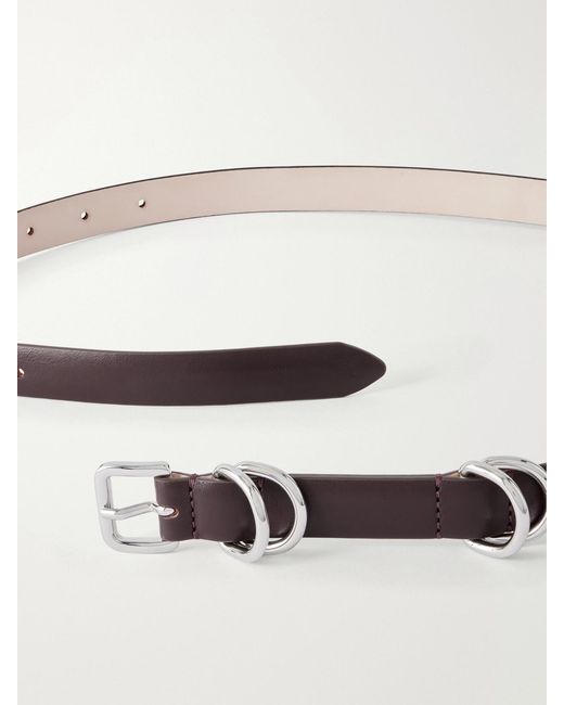 DEHANCHE Purple Constance Leather Belt