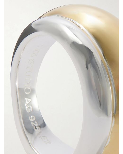 LIE STUDIO White The Zoe-Plated Ring