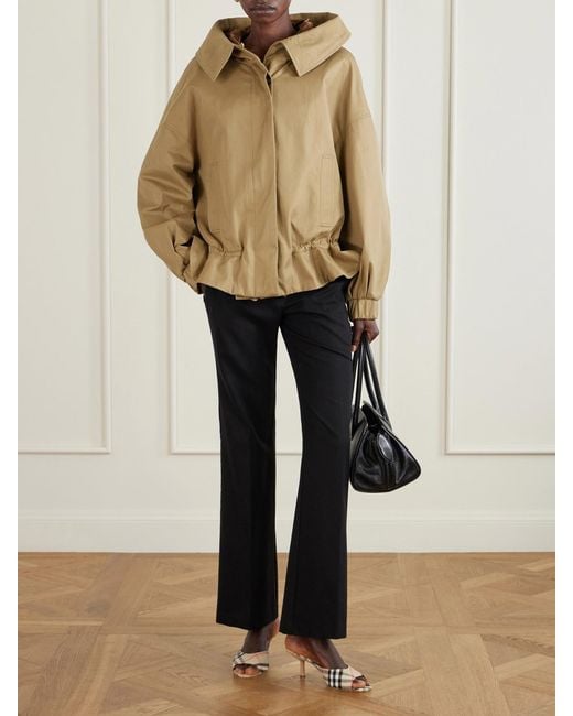 Burberry Natural Checked Canvas Mules
