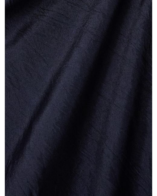 Joseph Blue Lisa Crinkled Silk-Habotai Maxi Dress