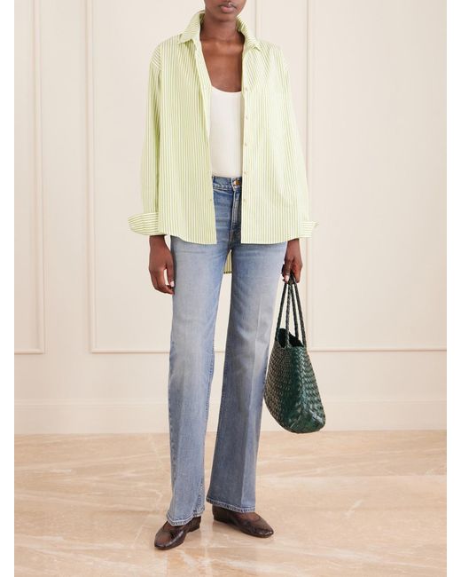 Jamie Haller Blue Wide-Leg Mid-Rise Jeans