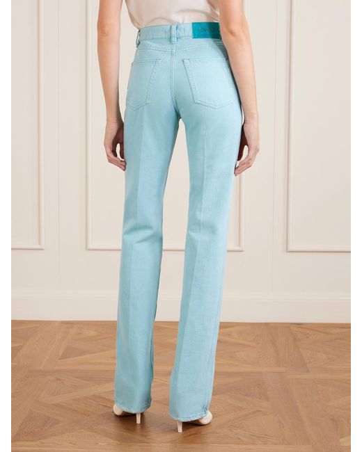 Chloé Blue High-Rise Slim-Leg Jeans