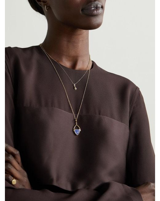 Mateo Natural Kette Aus 14 Karat Mit Diamanten