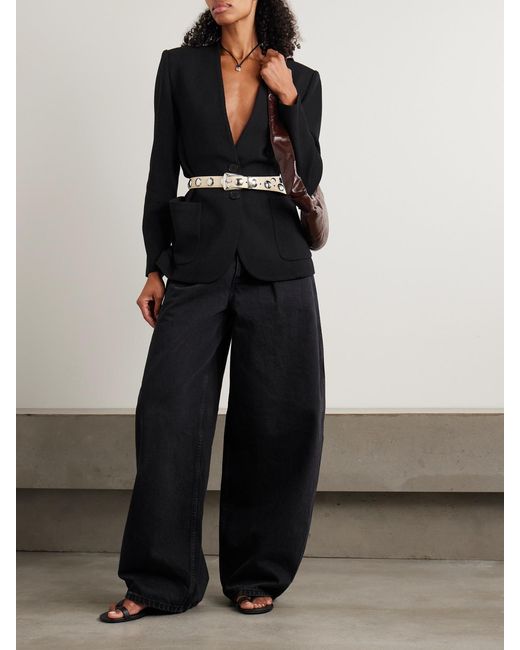 Isabel Marant Black Olivia Wool-Blend Blazer