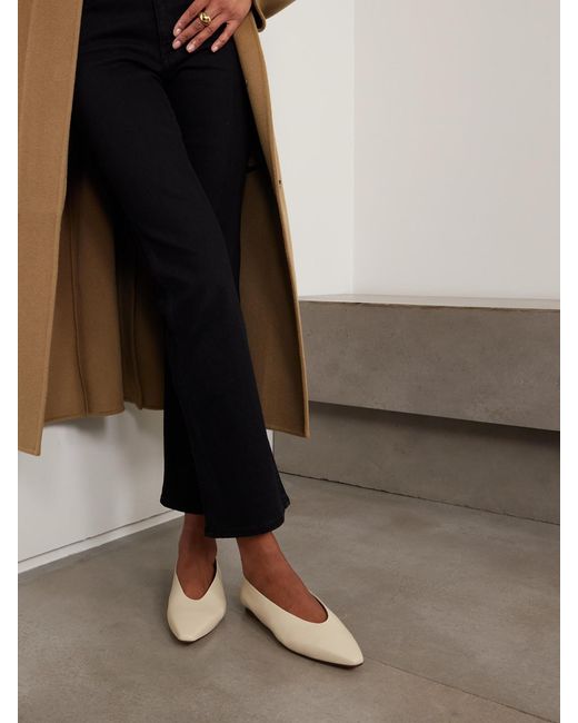 Aeyde Natural Betty Leather Ballet Flats