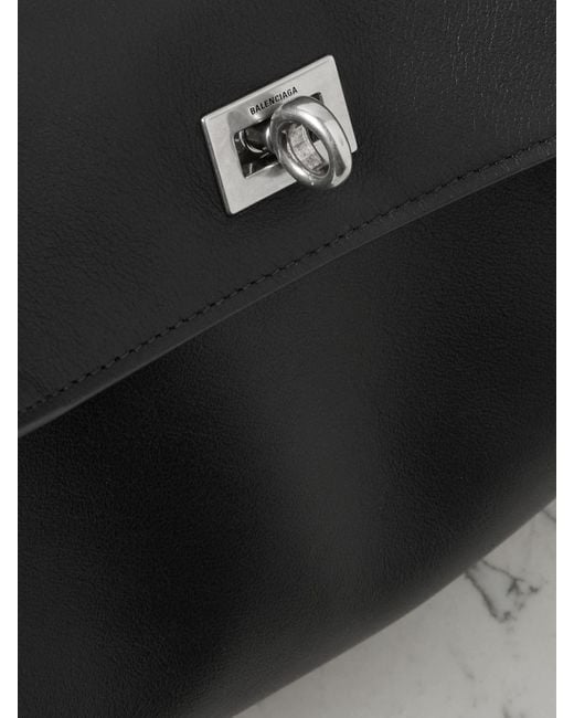 Balenciaga Black Rodeo Small Leather Tote