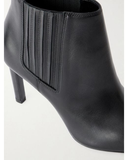 Nili Lotan Black Lauretta Leather Ankle Boots