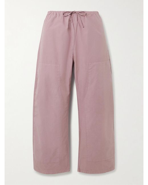 【SATIIIZ】Theo cotton wide pants Theo cotton wide-leg trousers - satiiiz