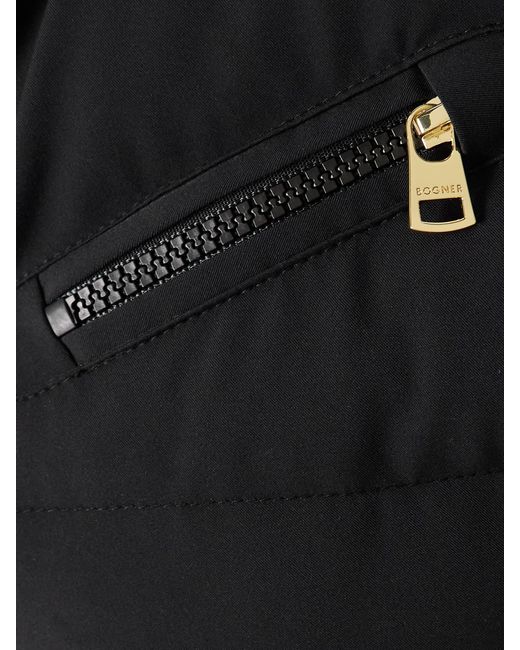 Bogner Black Ellya Belted Layered Quilted Ski Jacket
