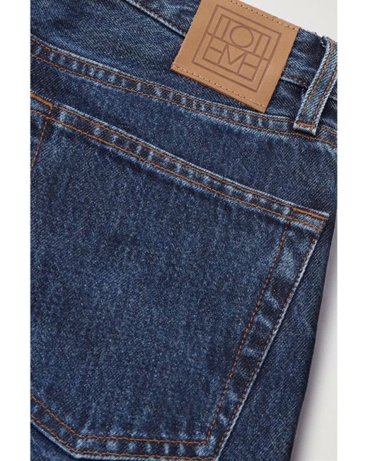 Totême Blue Net Sustain High-Rise Straight-Leg Jeans