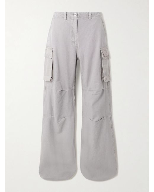 Our Legacy Gray Peak Cargohose Mit Geradem Bein Aus Canvas Aus Einer Baumwoll-Hanfmischung