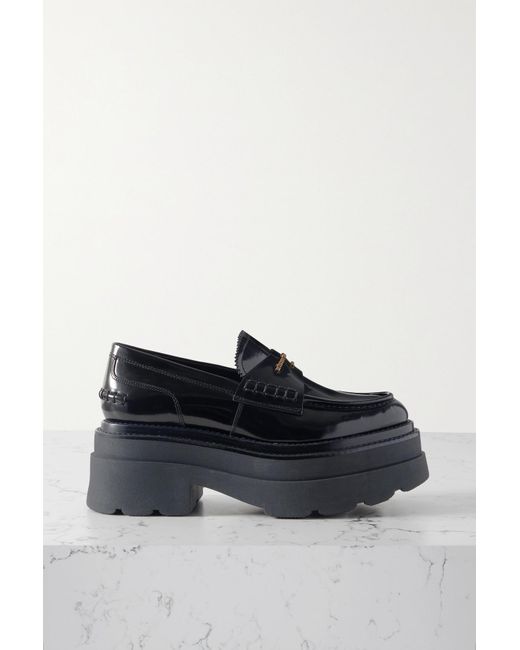 carter platform loafer in leather