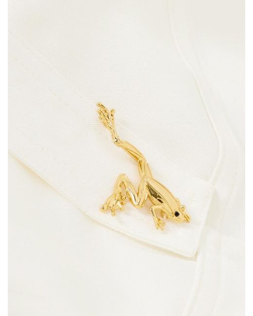 Bottega Veneta White Embellished Pleated Woven Midi Dress