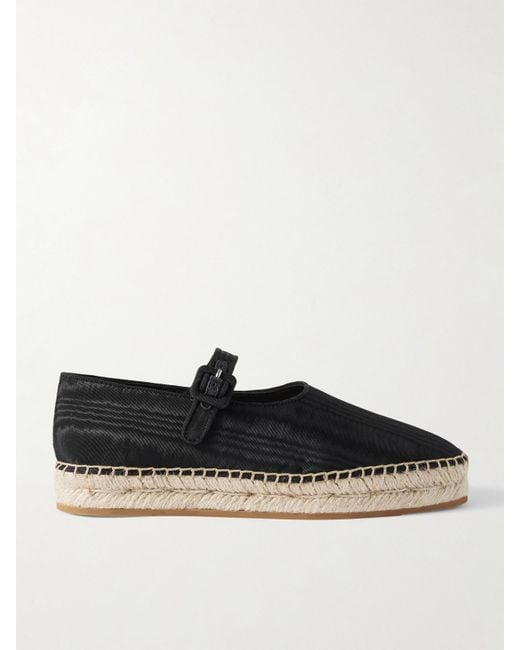 Babies Façon Espadrilles En Moire Clover Loeffler Randall en coloris Black