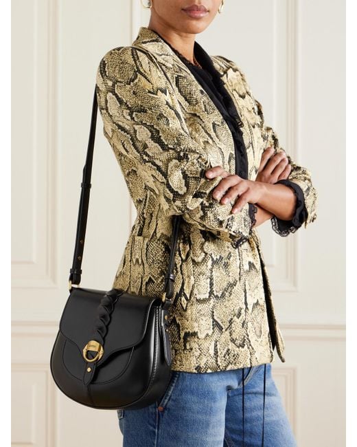 Isabel Marant Black Altay Kleine Schultertasche Aus Leder