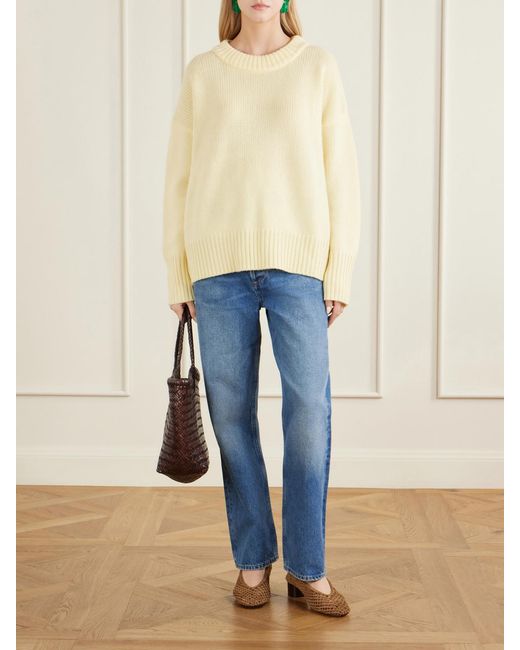 La Ligne Natural Marin Wool And Cashmere-Blend Sweater
