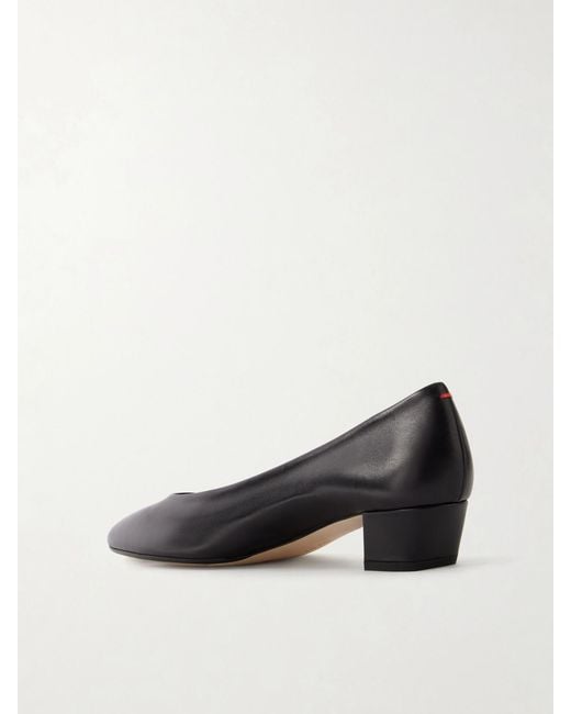 Aeyde Black Helia 35 Leather Pumps