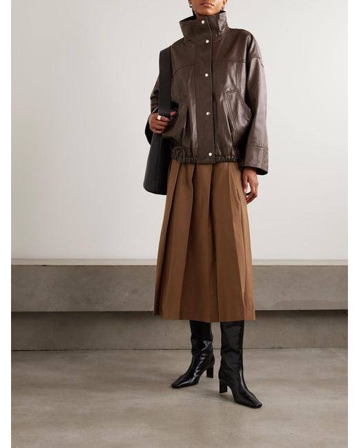Rohe Brown Leather Jacket