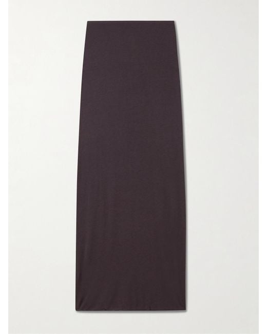 Skims Purple Sheer Modal-Blend Long Skirt