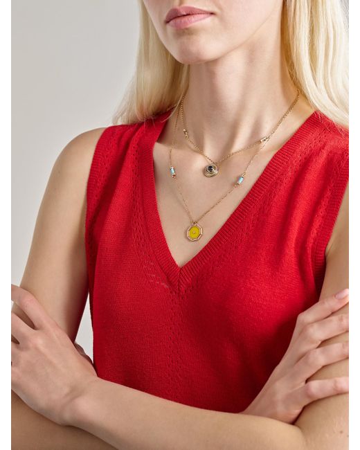 L'Atelier Nawbar Natural The Warrior Mimmette 18-Karat Diamond Necklace