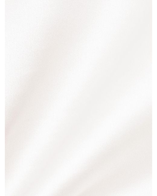 Lisa Yang White Minirock Aus Seidensatin