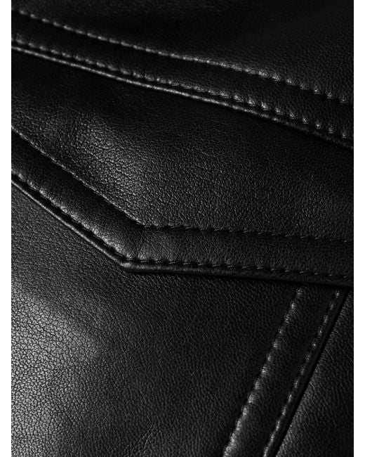Nanushka Black Rocio Leather And Faux Leather Jacket
