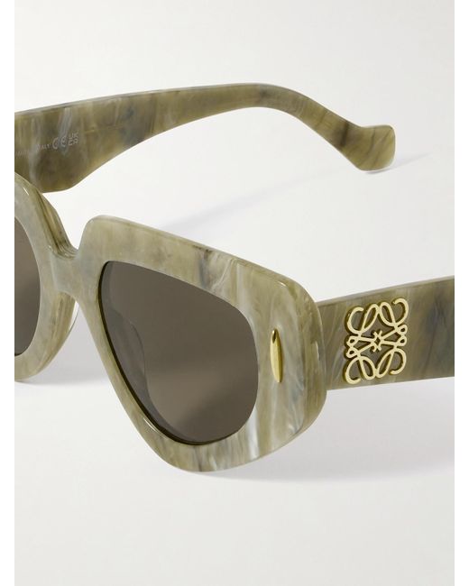 Loewe Green Cat-Eye Acetate Sunglasses