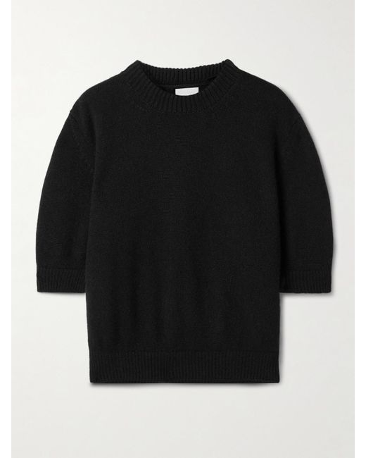 Khaite Black Davin Pullover Aus Kaschmir
