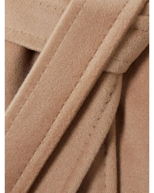 Max Mara Natural Madame 101801 Icon Double-Breasted Wool And Cashmere-Blend Coat