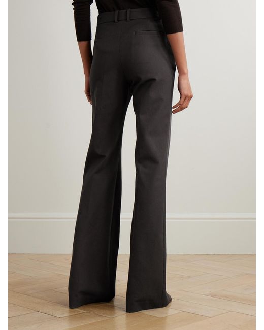 Joseph Black Tafira Stretch-Gabardine Straight-Leg Pants
