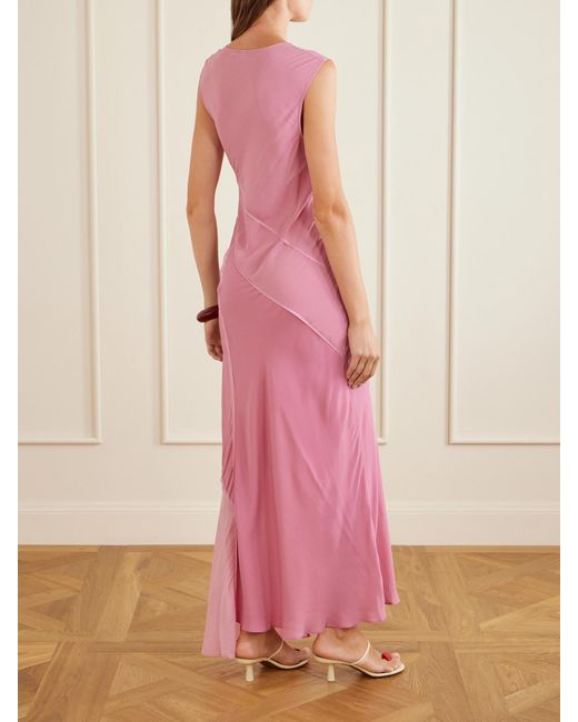 Sir Pink Elin Panelled Gown