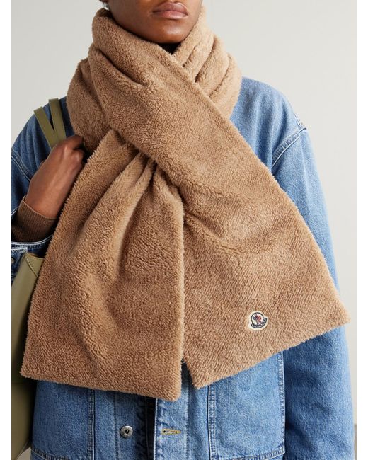 Écharpe En Polaire Et En Duvet Moncler en coloris Natural
