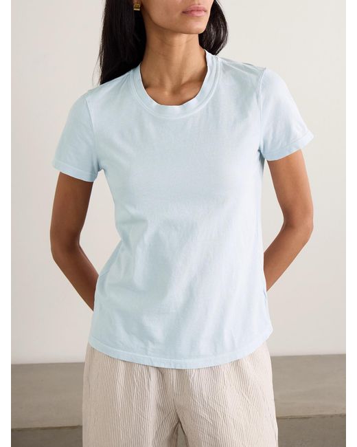 James Perse Blue Vintage Boy Cotton-Jersey T-Shirt