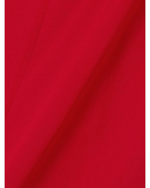Peter Do Red Silk-Blend Maxi Dress