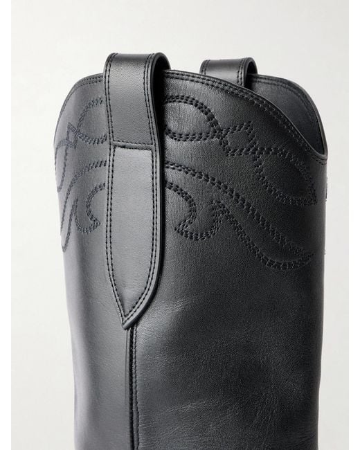 Nili Lotan Black Towns Leather Boots